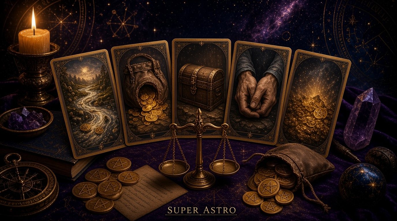 Расклад на деньги: схема расклада таро Super Astro