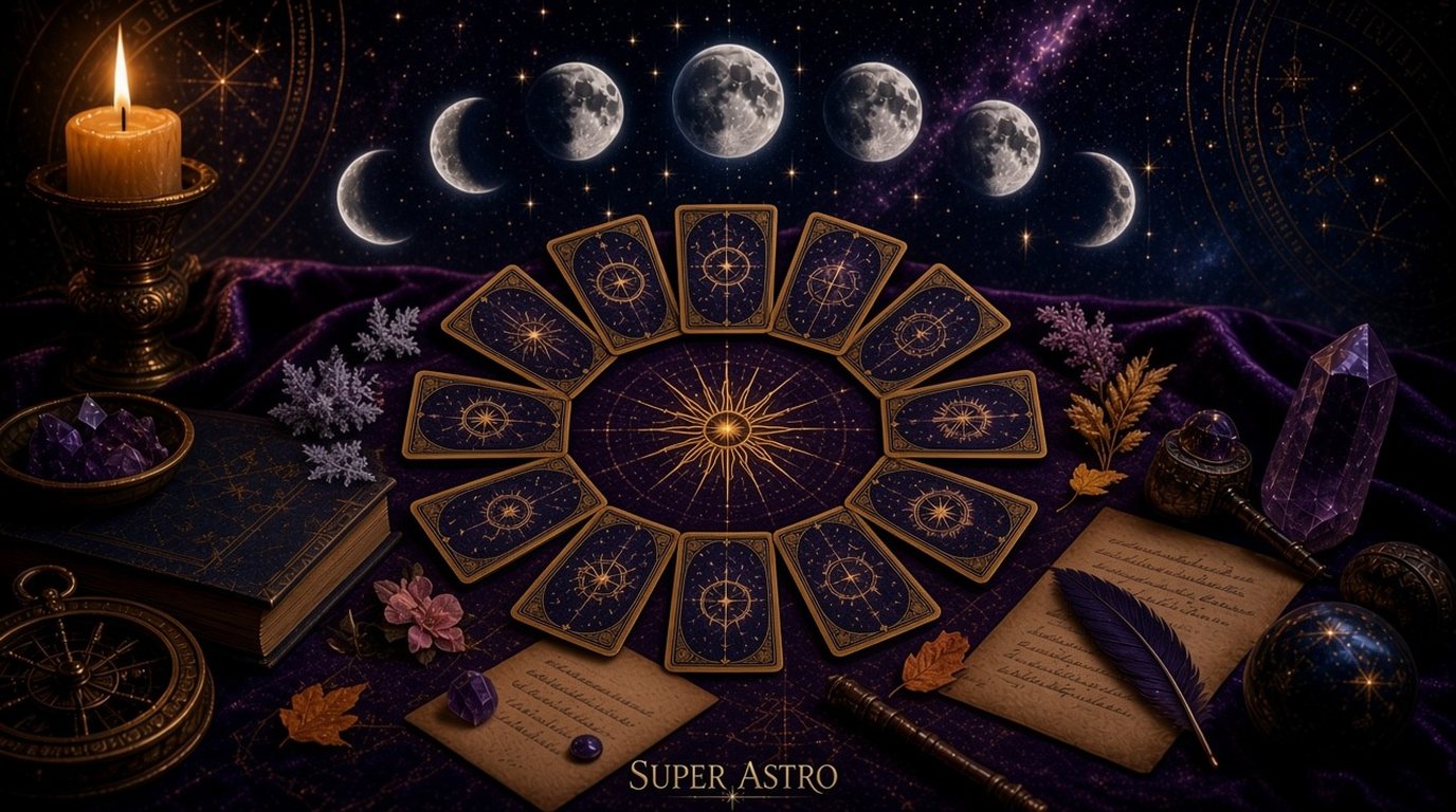 Расклад на год: схема расклада таро Super Astro