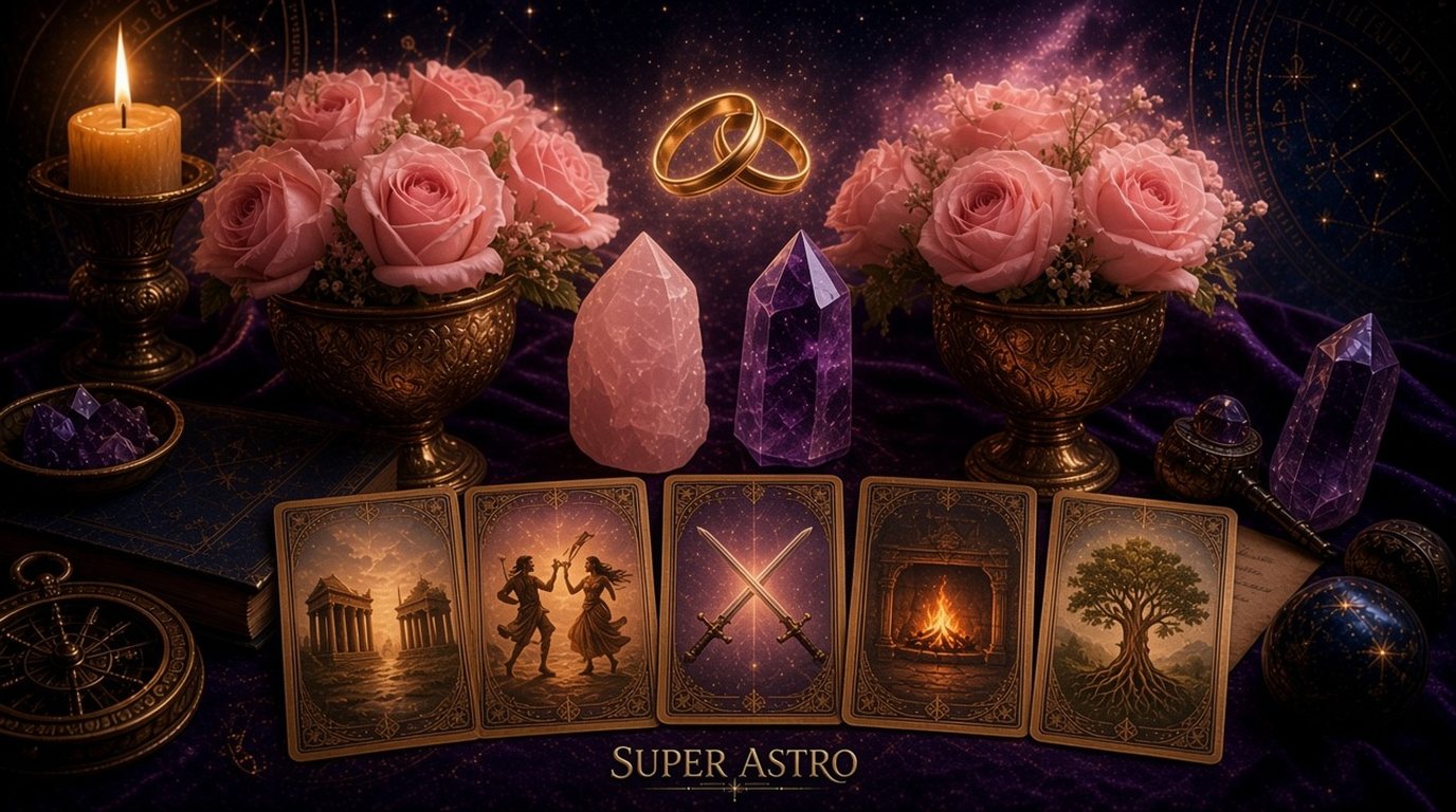 Расклад на совместимость: схема расклада таро Super Astro